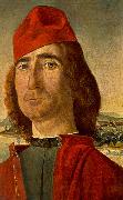 CARPACCIO, Vittore Portrait of an Unknown Man with Red Beret dfg France oil painting artist
